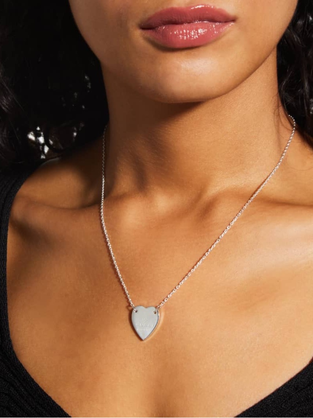 Gucci StSilver Heart Pendant Necklace - Women's Jewelry - Picture 3 of 8